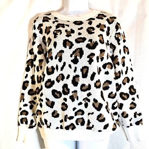 2/$20 Miss Sparkling S Cheetah Sweater